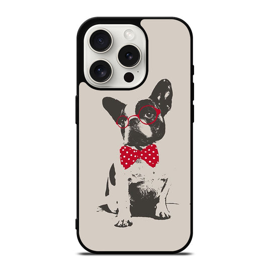 BOSTON TERRIER DOG CUTE iPhone 15 Pro Case Cover