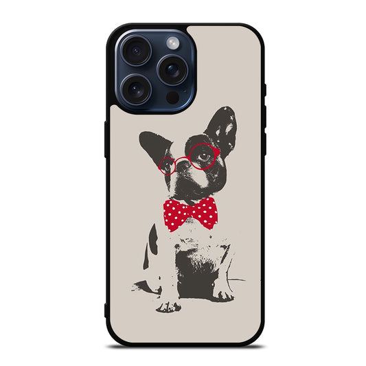 BOSTON TERRIER DOG CUTE iPhone 15 Pro Max Case Cover