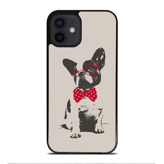 BOSTON TERRIER DOG CUTE iPhone 12 Mini Case Cover