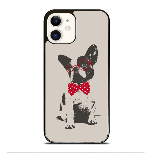 BOSTON TERRIER DOG CUTE iPhone 12 Case Cover