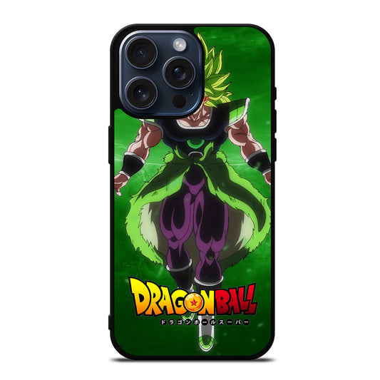 BROLY DRAGON BALL ANIME 3 iPhone 15 Pro Max Case Cover