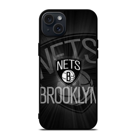 BROOKLYN NETS LOGO BASKETBALL 2 iPhone 15 Plus Case Cover