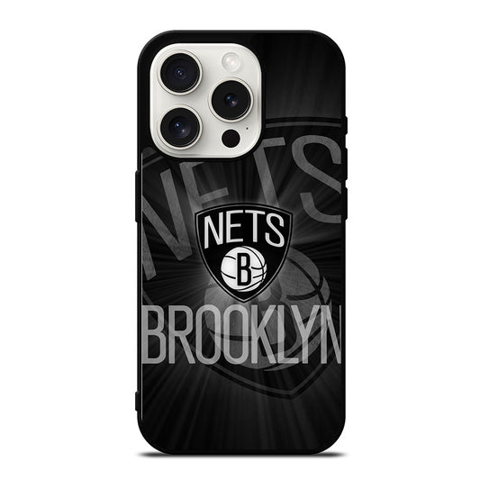 BROOKLYN NETS LOGO BASKETBALL 2 iPhone 15 Pro Case Cover