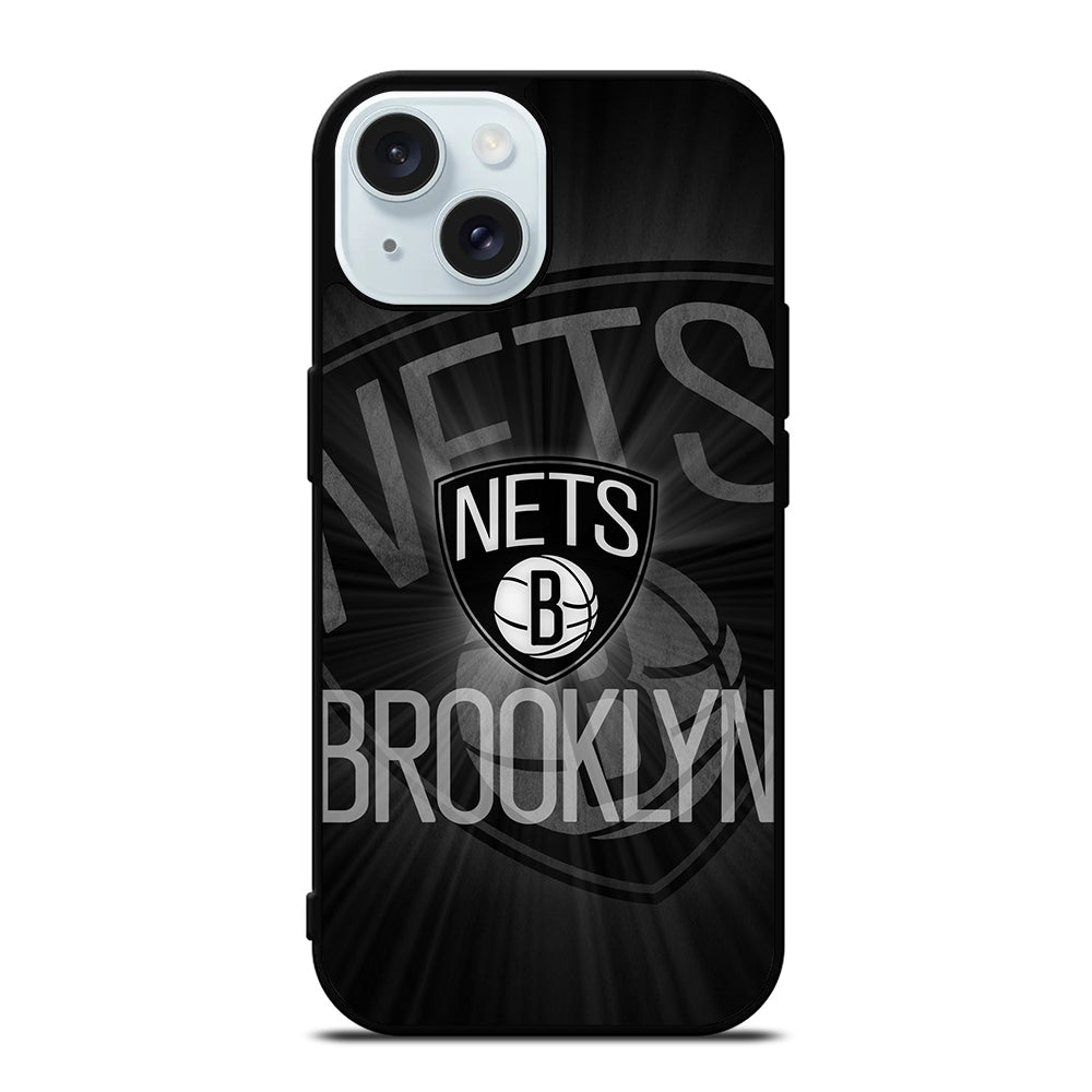 BROOKLYN NETS LOGO BASKETBALL 2 iPhone 15 Case Cover