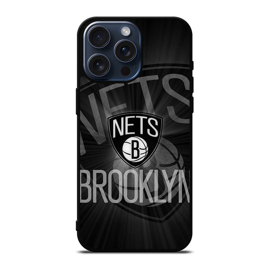 BROOKLYN NETS LOGO BASKETBALL 2 iPhone 15 Pro Max Case Cover