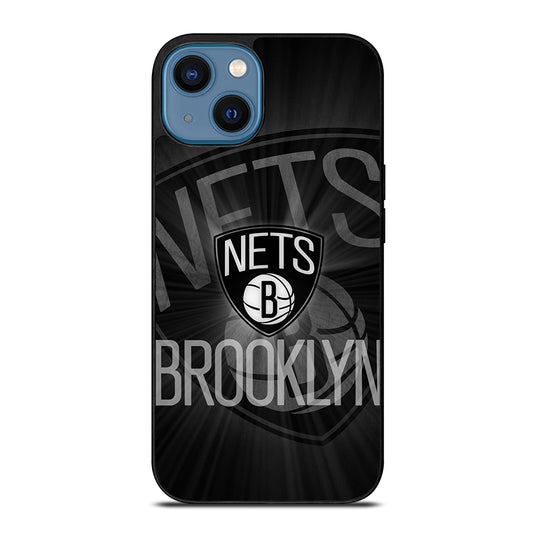 BROOKLYN NETS LOGO BASKETBALL 2 iPhone 14 Case Cover