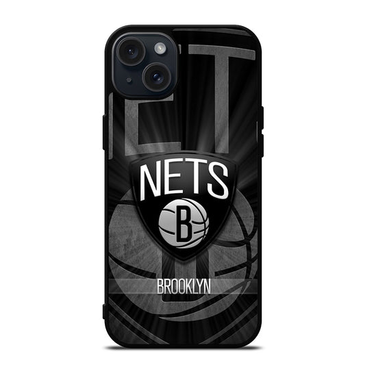 BROOKLYN NETS LOGO BASKETBALL iPhone 15 Plus Case Cover