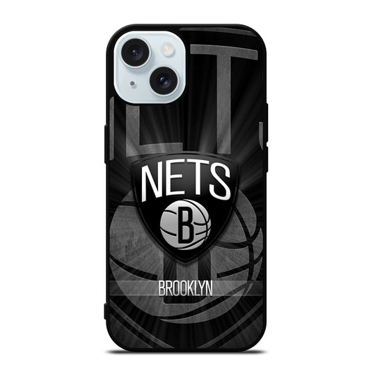 BROOKLYN NETS LOGO BASKETBALL iPhone 15 Case Cover