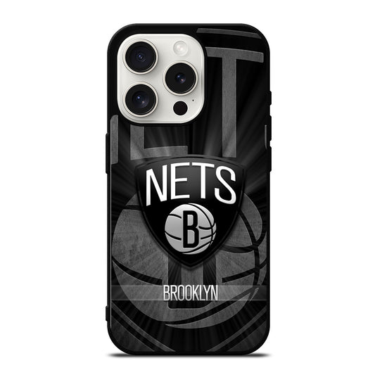 BROOKLYN NETS LOGO BASKETBALL iPhone 15 Pro Case Cover