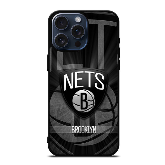 BROOKLYN NETS LOGO BASKETBALL iPhone 15 Pro Max Case Cover