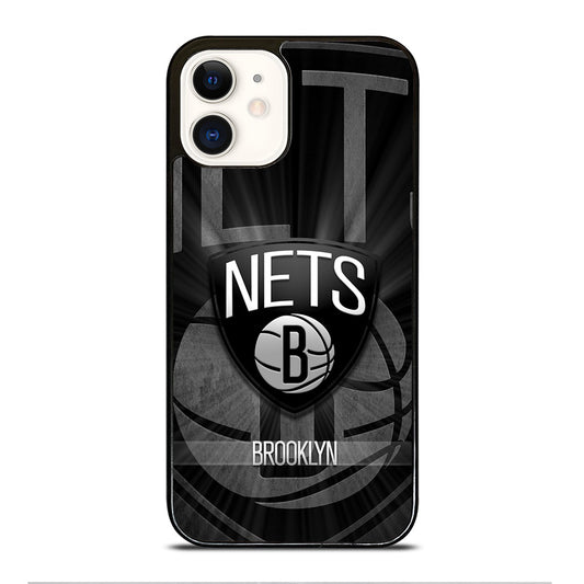 BROOKLYN NETS LOGO BASKETBALL iPhone 12 Case Cover