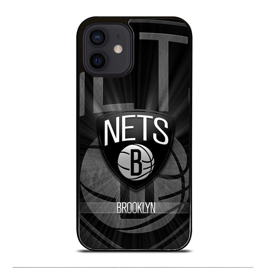 BROOKLYN NETS LOGO BASKETBALL iPhone 12 Mini Case Cover