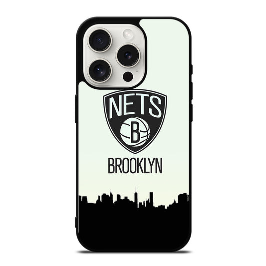 BROOKLYN NETS NBA ICON 1 iPhone 15 Pro Case Cover