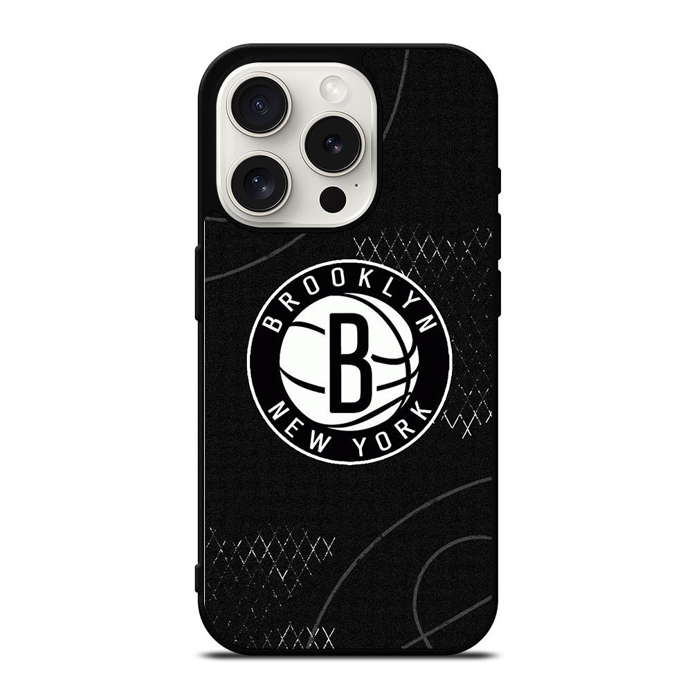 BROOKLYN NETS NBA ICON 2 iPhone 15 Pro Case Cover