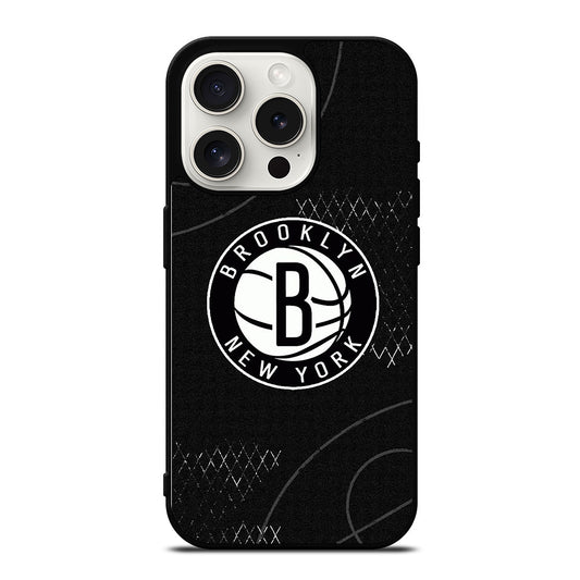 BROOKLYN NETS NBA ICON 2 iPhone 15 Pro Case Cover