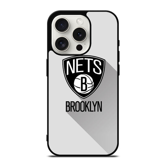 BROOKLYN NETS NBA ICON 3 iPhone 15 Pro Case Cover