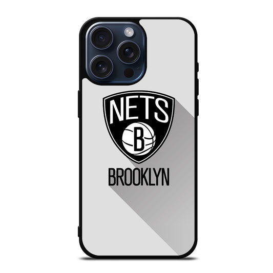 BROOKLYN NETS NBA ICON 3 iPhone 15 Pro Max Case Cover