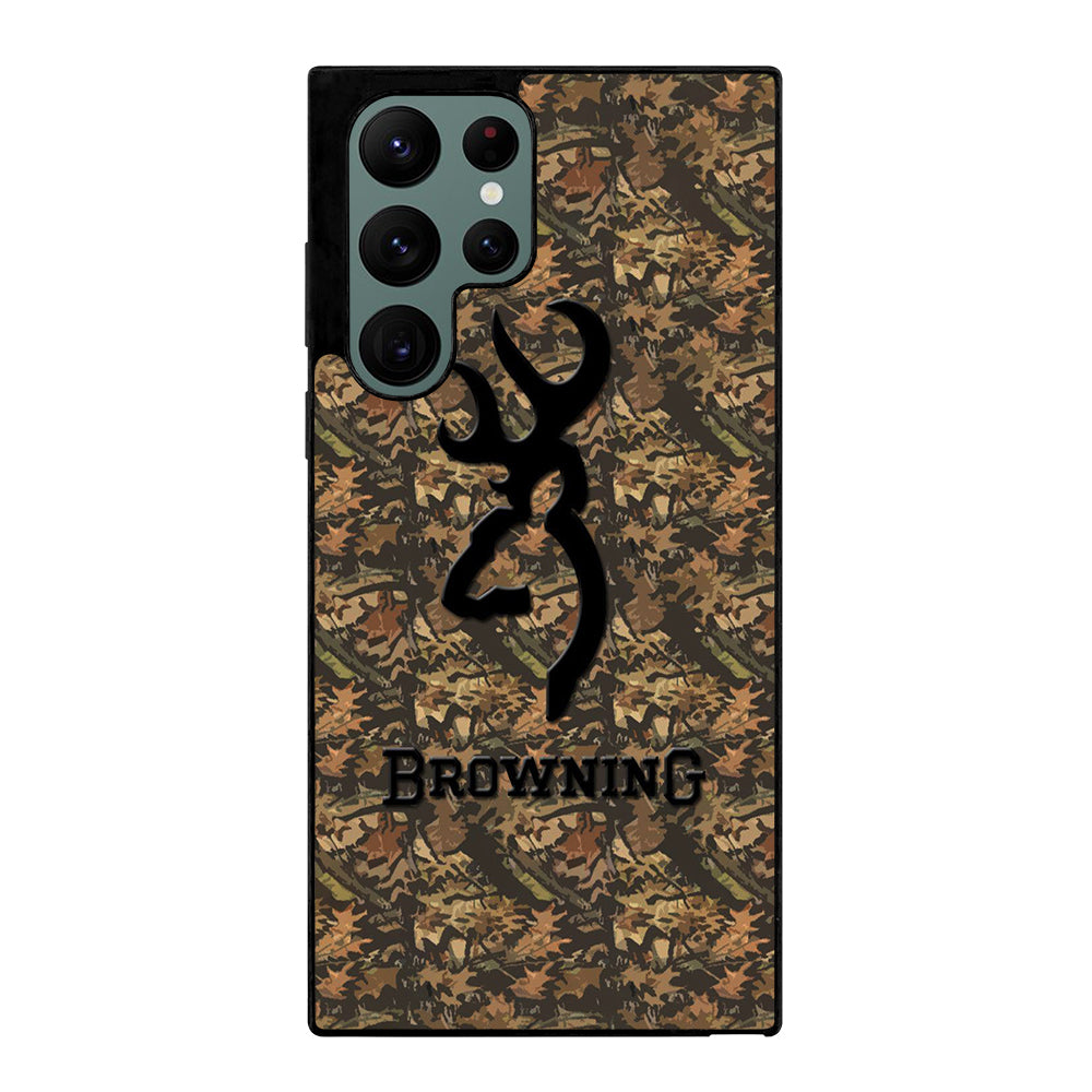 BROWNING DEER CAMO LOGO Samsung Galaxy S22 Ultra Case Cover