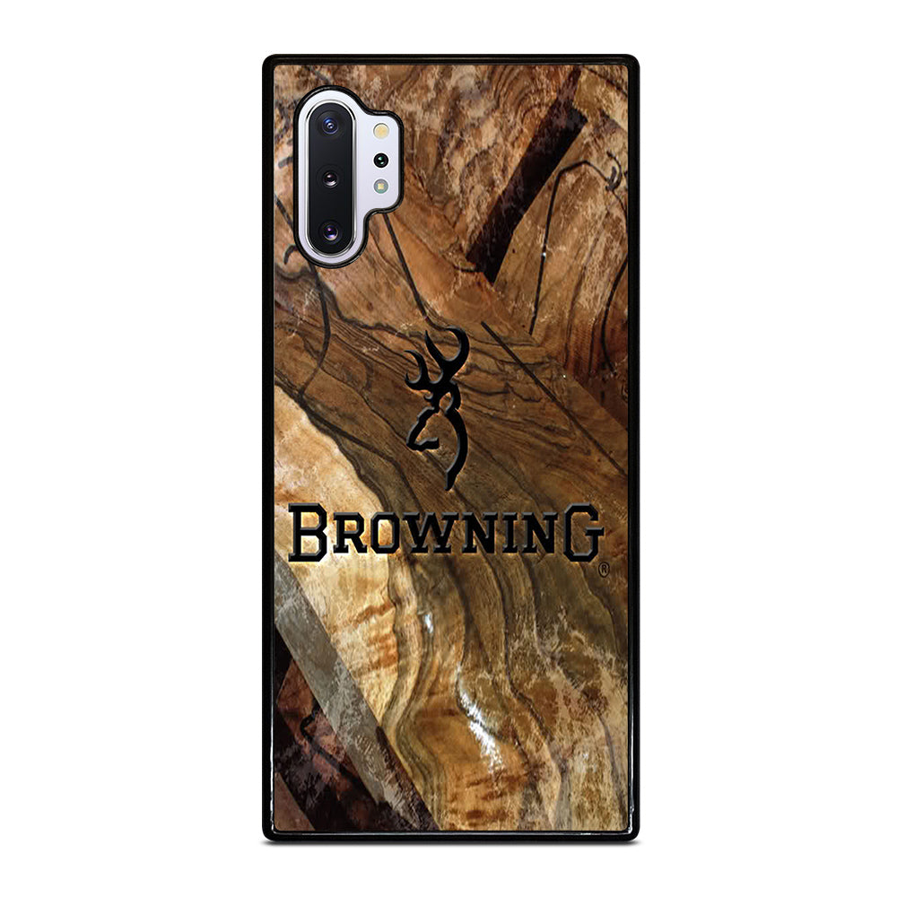 BROWNING DEER WOODEN LOGO Samsung Galaxy Note 10 Plus Case Cover