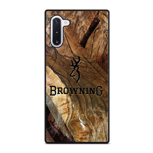 BROWNING DEER WOODEN LOGO Samsung Galaxy Note 10 Case Cover