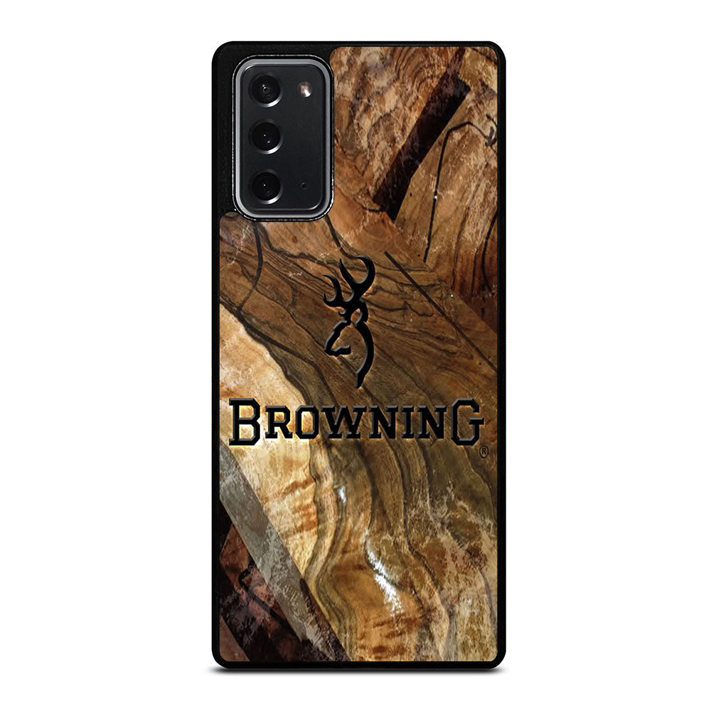 BROWNING DEER WOODEN LOGO Samsung Galaxy Note 20 Case Cover