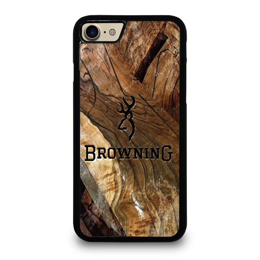 BROWNING DEER WOODEN LOGO iPhone 7 / 8 Case Cover