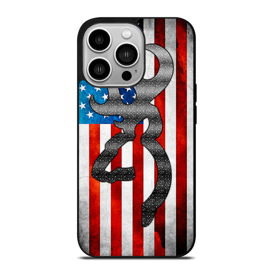 BROWNING DEER AMERICAN iPhone 14 Pro Case Cover