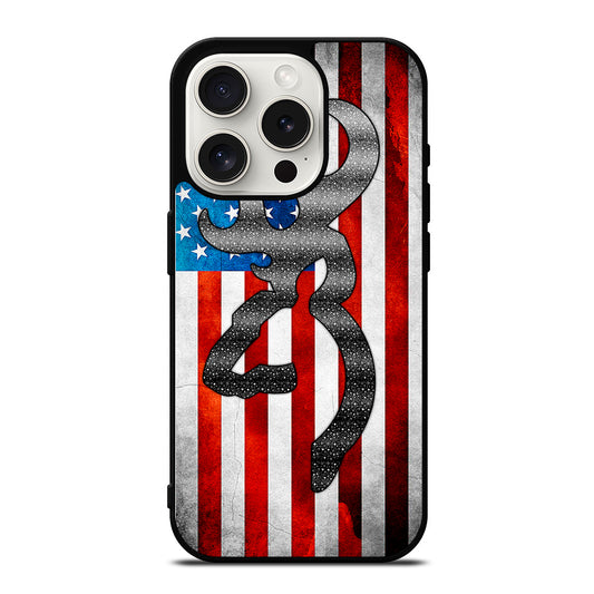 BROWNING DEER AMERICAN iPhone 15 Pro Case Cover