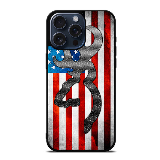 BROWNING DEER AMERICAN iPhone 15 Pro Max Case Cover