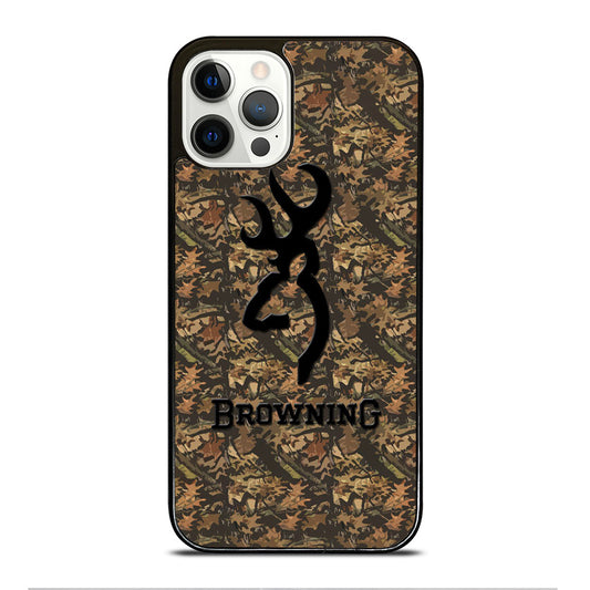 BROWNING DEER CAMO LOGO iPhone 12 Pro Case Cover