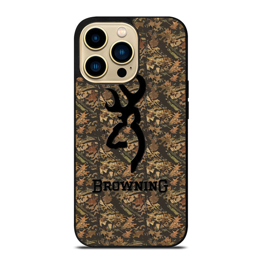 BROWNING DEER CAMO LOGO iPhone 14 Pro Max Case Cover
