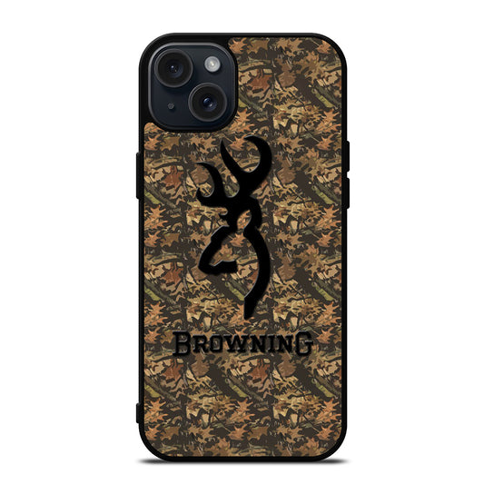 BROWNING DEER CAMO LOGO iPhone 15 Plus Case Cover