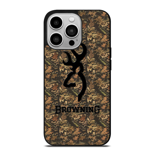 BROWNING DEER CAMO LOGO iPhone 14 Pro Case Cover