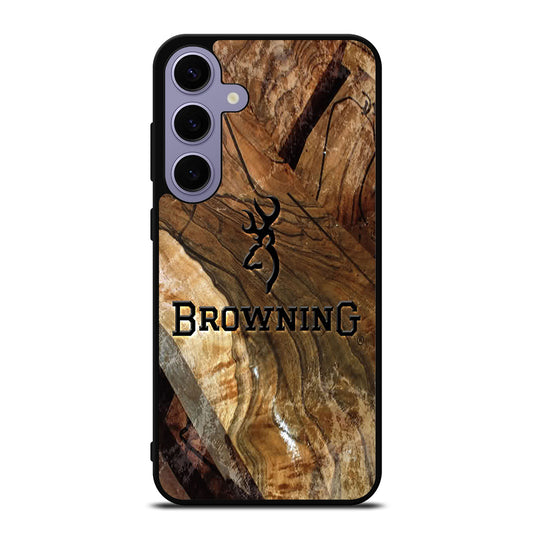 BROWNING DEER WOODEN LOGO Samsung Galaxy S24 Plus Case Cover