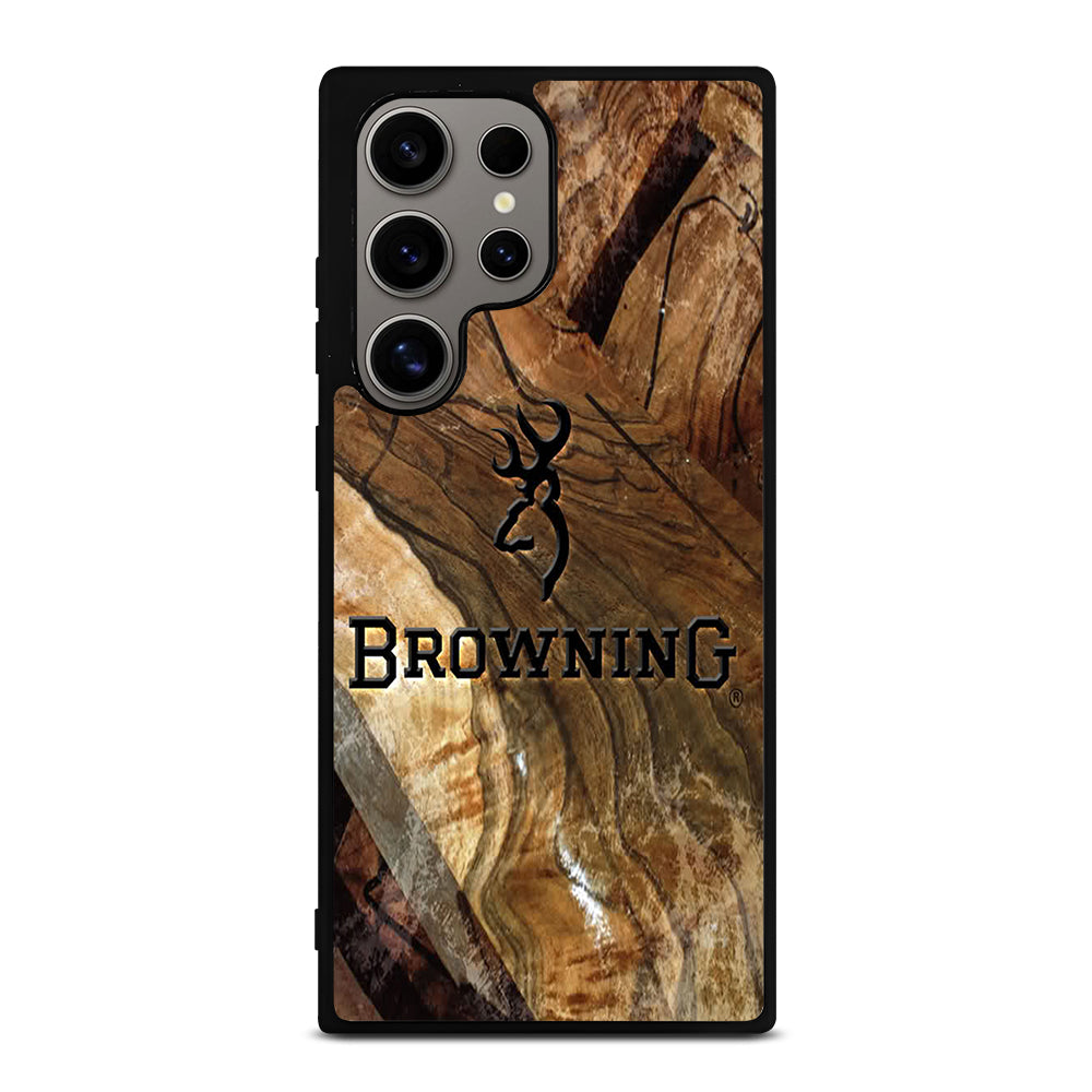 BROWNING DEER WOODEN LOGO Samsung Galaxy S24 Ultra Case Cover