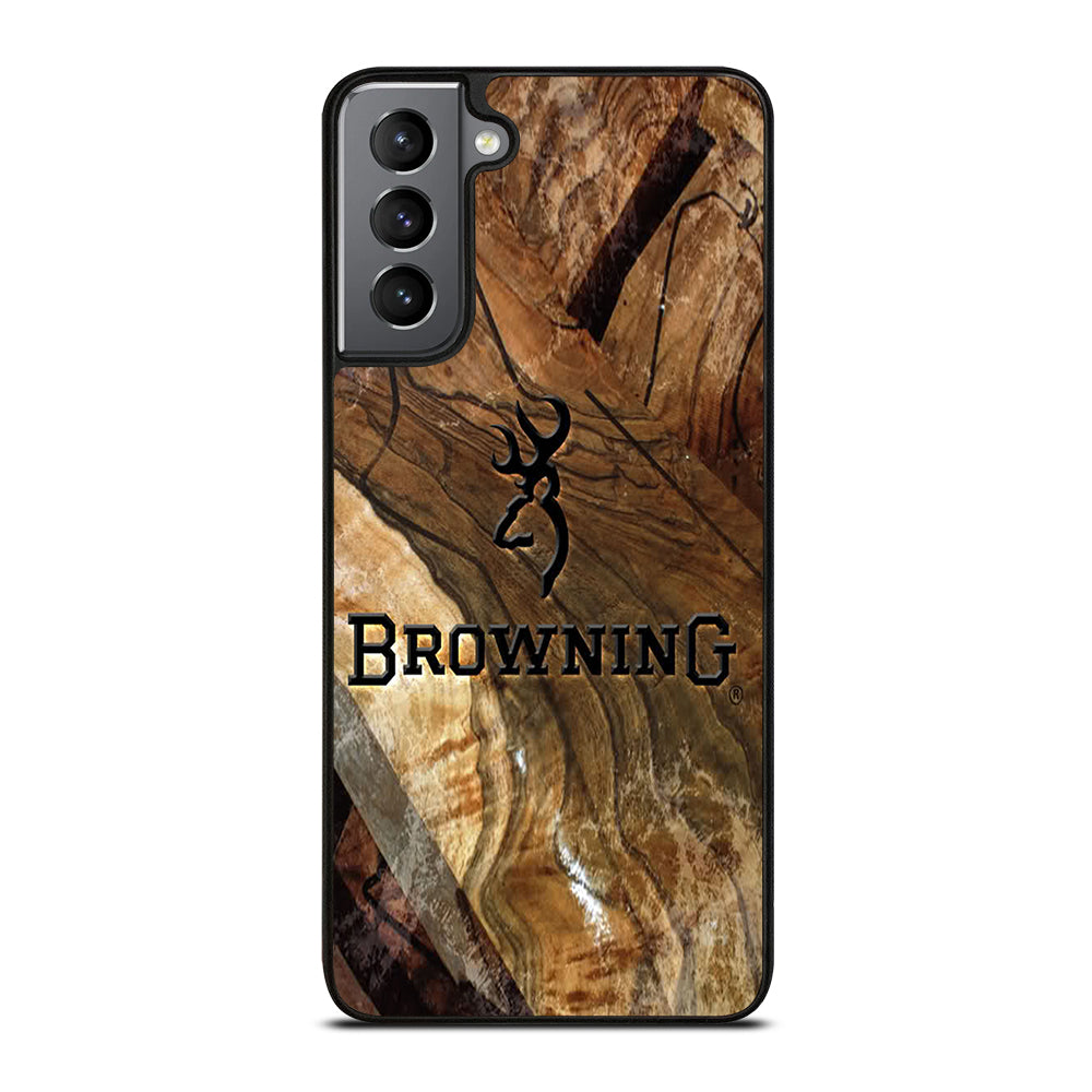 BROWNING DEER WOODEN LOGO Samsung Galaxy S21 Plus Case Cover