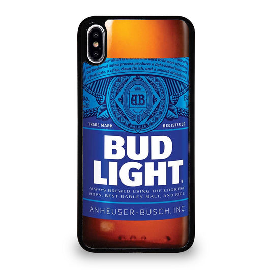 BUD LIGHT BEER BOTTLE iPhone XS Max Case Cover