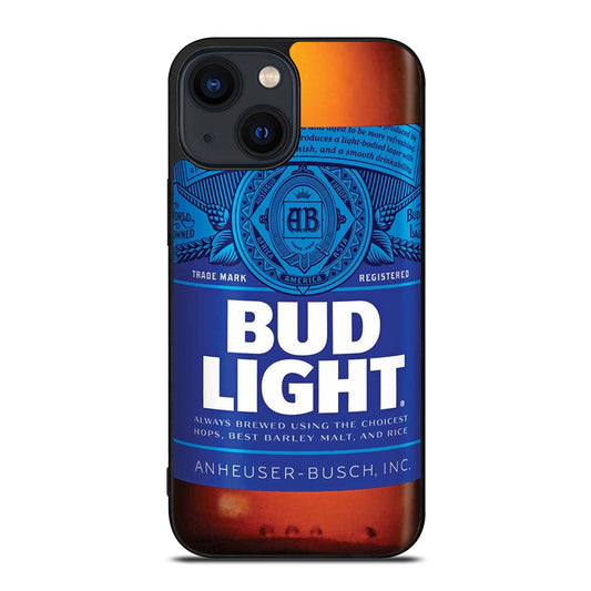 BUD LIGHT BEER BOTTLE iPhone 14 Plus Case Cover