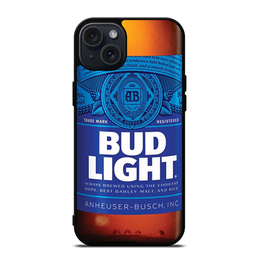 BUD LIGHT BEER BOTTLE iPhone 15 Plus Case Cover