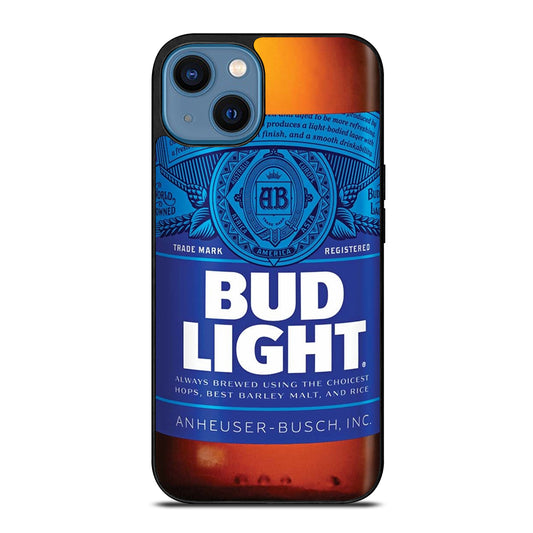 BUD LIGHT BEER BOTTLE iPhone 14 Case Cover