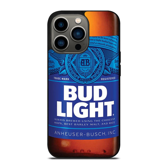 BUD LIGHT BEER BOTTLE iPhone 13 Pro Case Cover