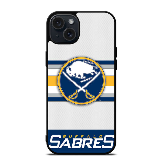 BUFFALO SABRES FOOTBALL LOGO 1 iPhone 15 Plus Case Cover