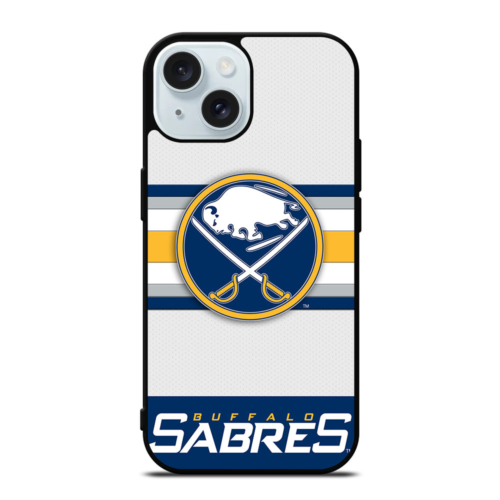 BUFFALO SABRES FOOTBALL LOGO 1 iPhone 15 Case Cover