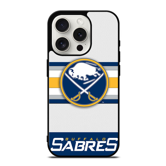 BUFFALO SABRES FOOTBALL LOGO 1 iPhone 15 Pro Case Cover
