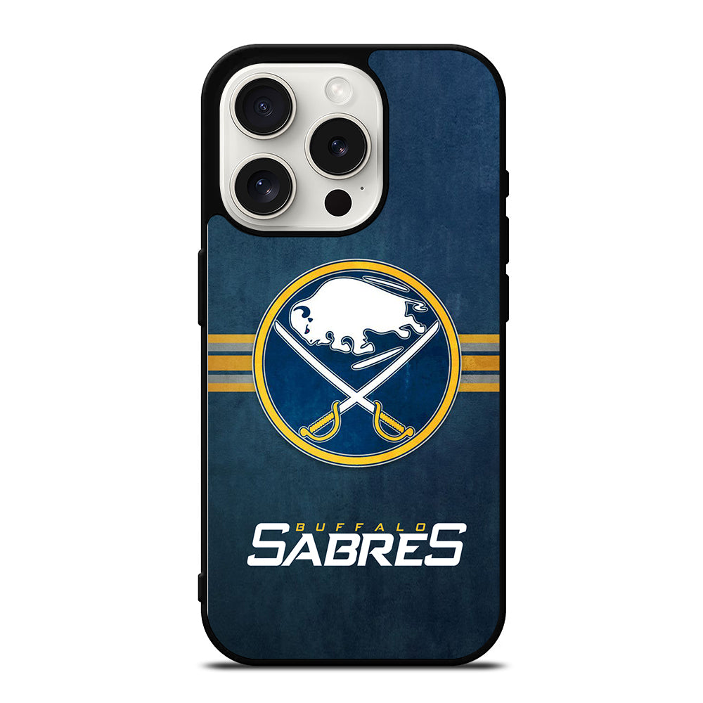 BUFFALO SABRES FOOTBALL LOGO 2 iPhone 15 Pro Case Cover