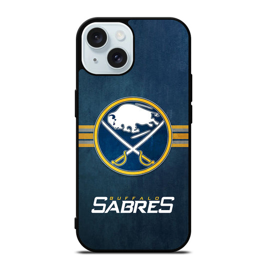 BUFFALO SABRES FOOTBALL LOGO 2 iPhone 15 Case Cover