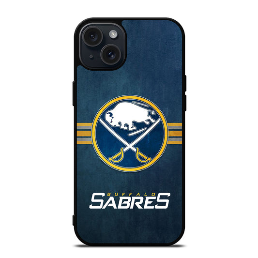 BUFFALO SABRES FOOTBALL LOGO 2 iPhone 15 Plus Case Cover