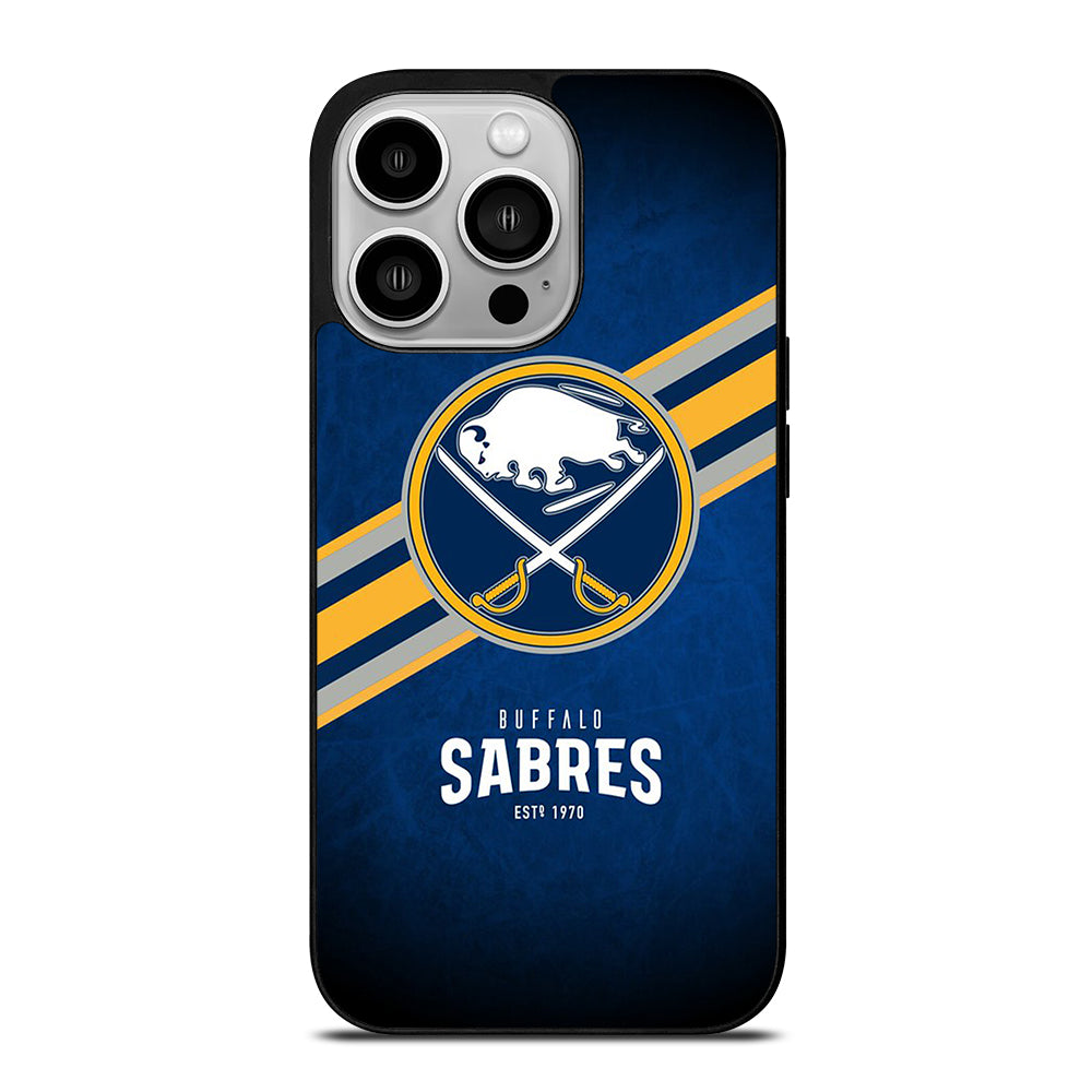 BUFFALO SABRES FOOTBALL LOGO 3 iPhone 14 Pro Case Cover