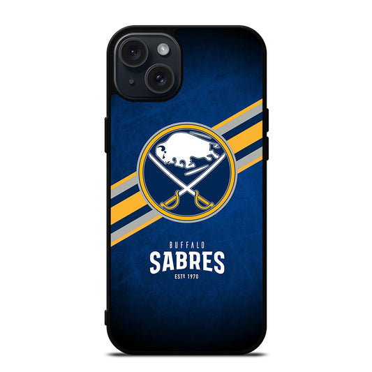 BUFFALO SABRES FOOTBALL LOGO 3 iPhone 15 Plus Case Cover