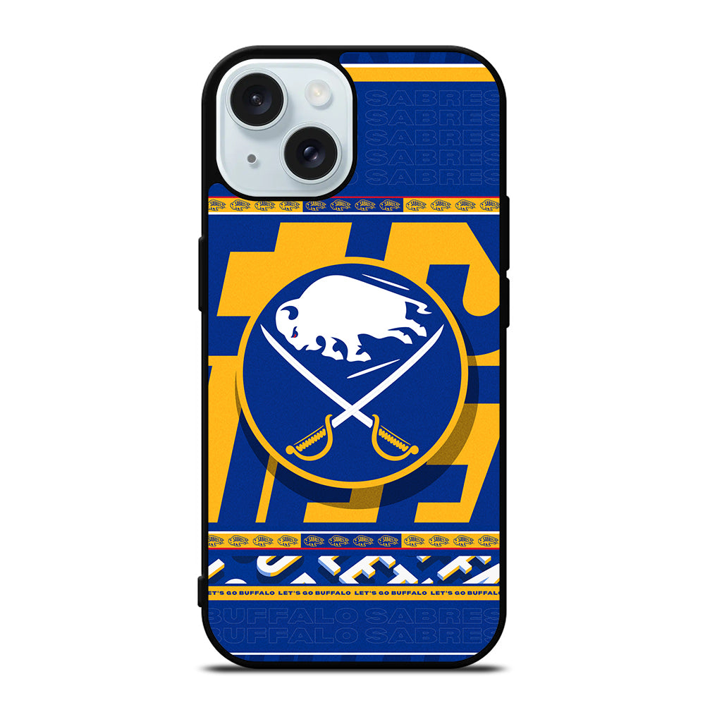 BUFFALO SABRES NHL TEAM 2 iPhone 15 Case Cover